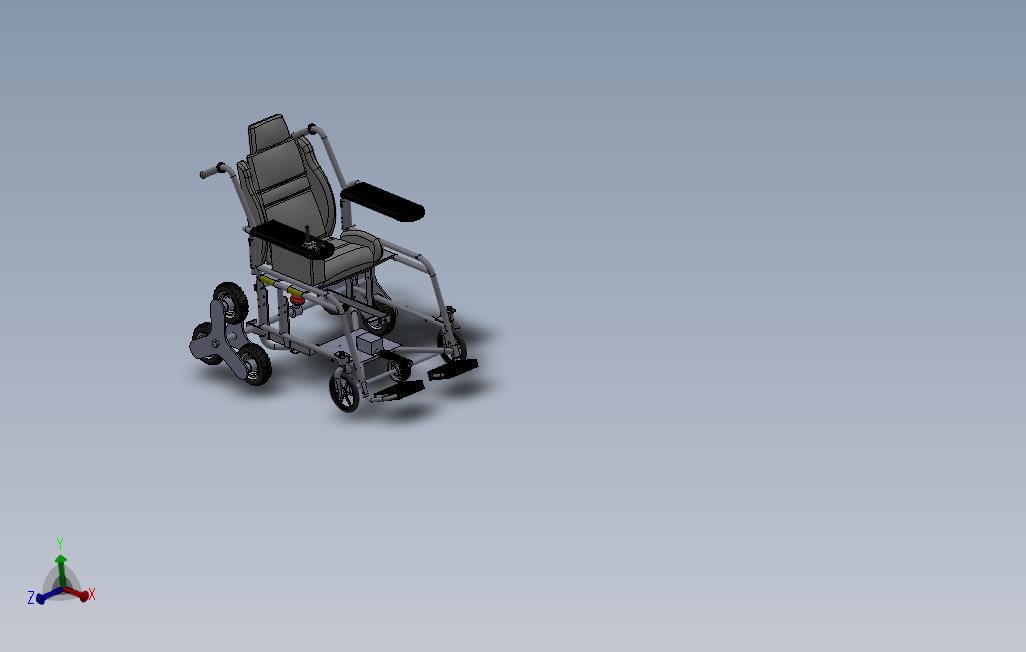 0_特殊功能轮椅方便上下楼梯三维建模图纸SolidWorks设计