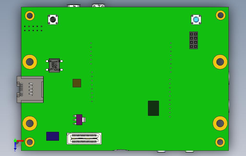 0_STM32F769i发现板 俯视图