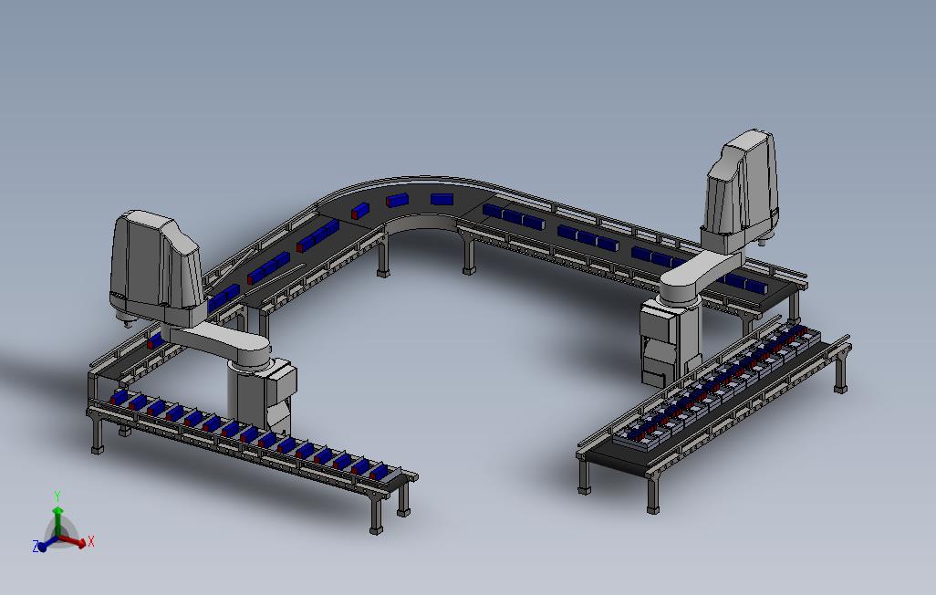 0_BursaGolf输送生产线模型3D图纸Solidworks设计