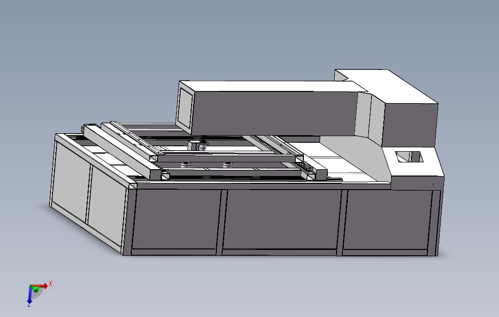 0_刀模激光切割机3D模型图纸Solidworks设计