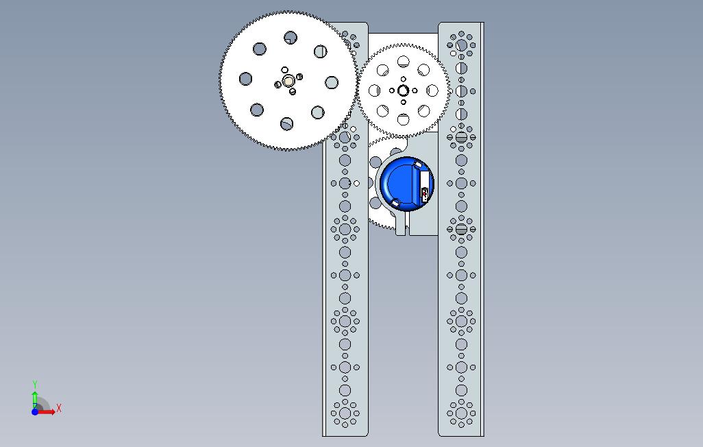 0_团队66353D打印的Swerve驱动器(中子级) 正面视图