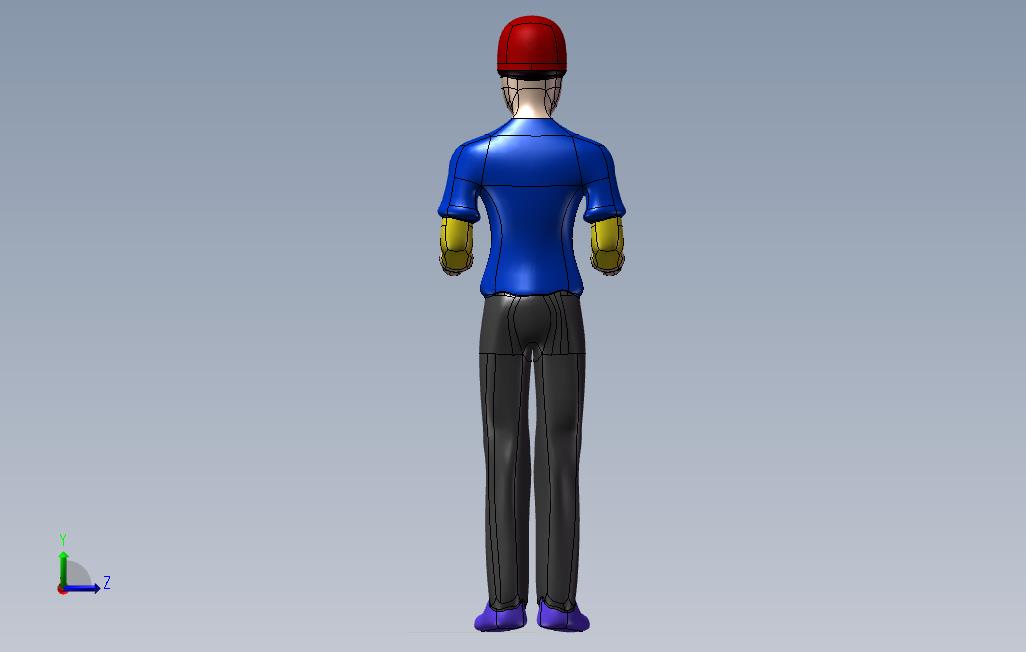 人形模特_SOLIDWORKS 2014_模型图纸免费下载 – 懒石网