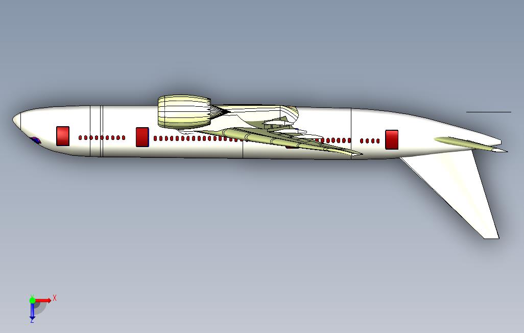 波音787catia模型