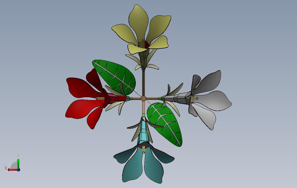花_SOLIDWORKS 2012_模型图纸免费下载 – 懒石网
