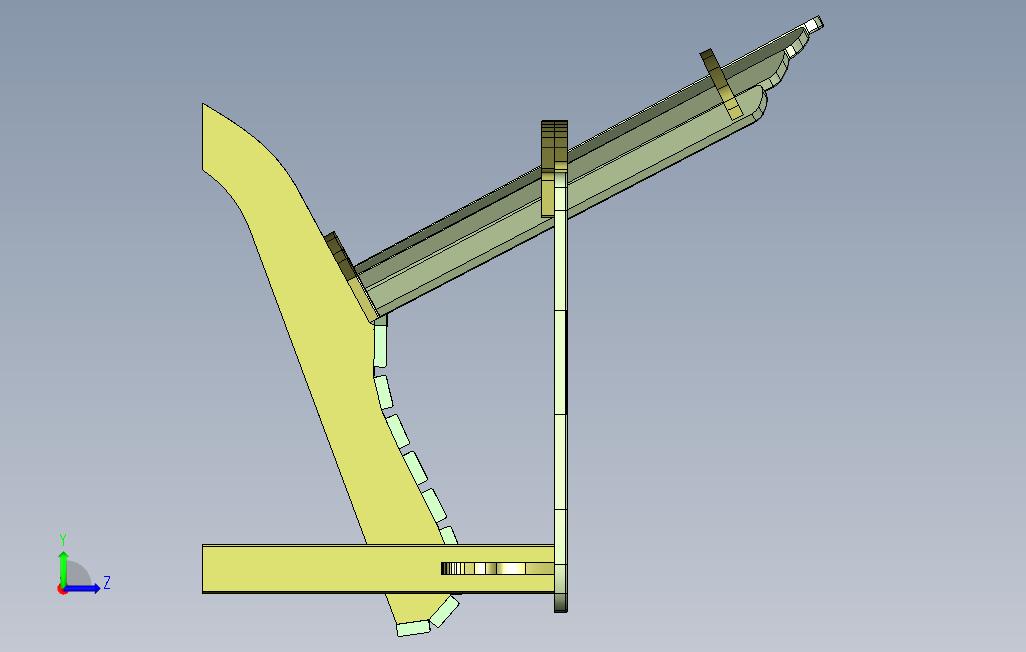 Adirondak长凳 左侧视图