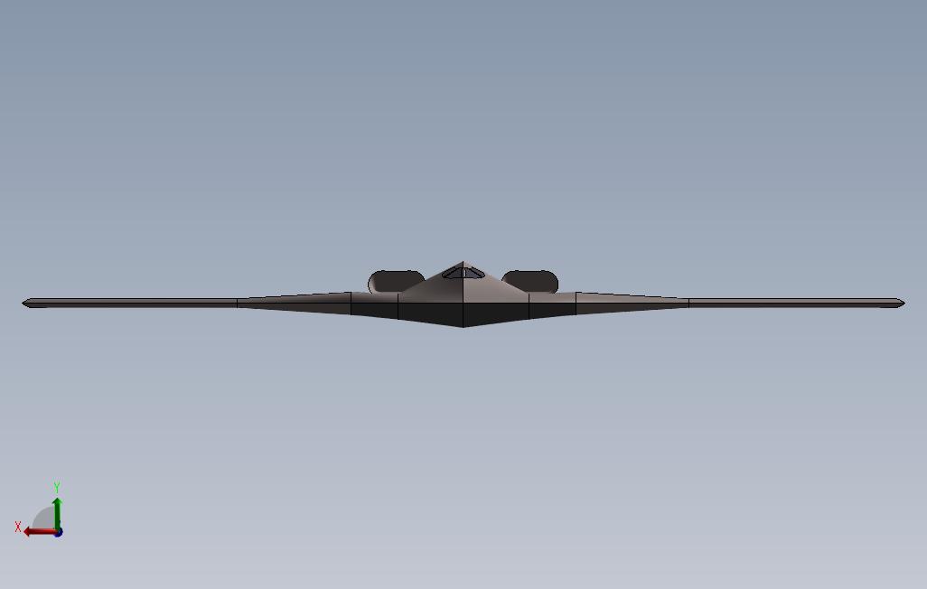 B2轰炸机 SOLIDWORKS 2014 模型图纸免费下载 懒石网