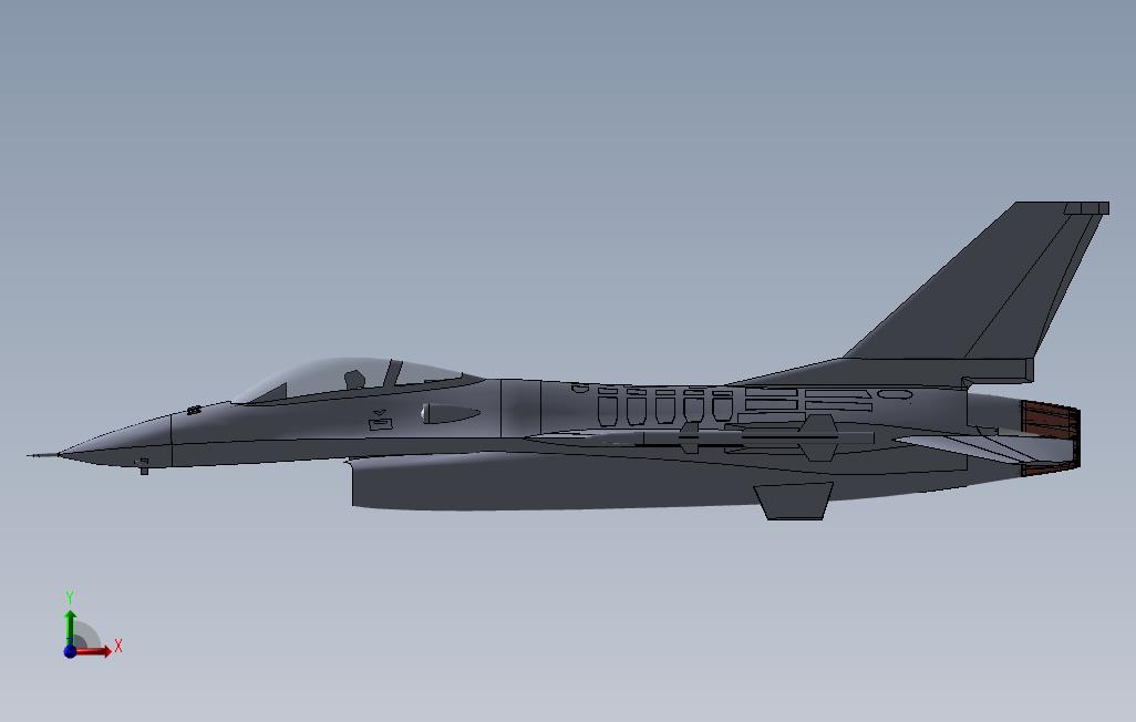 F16 正面视图