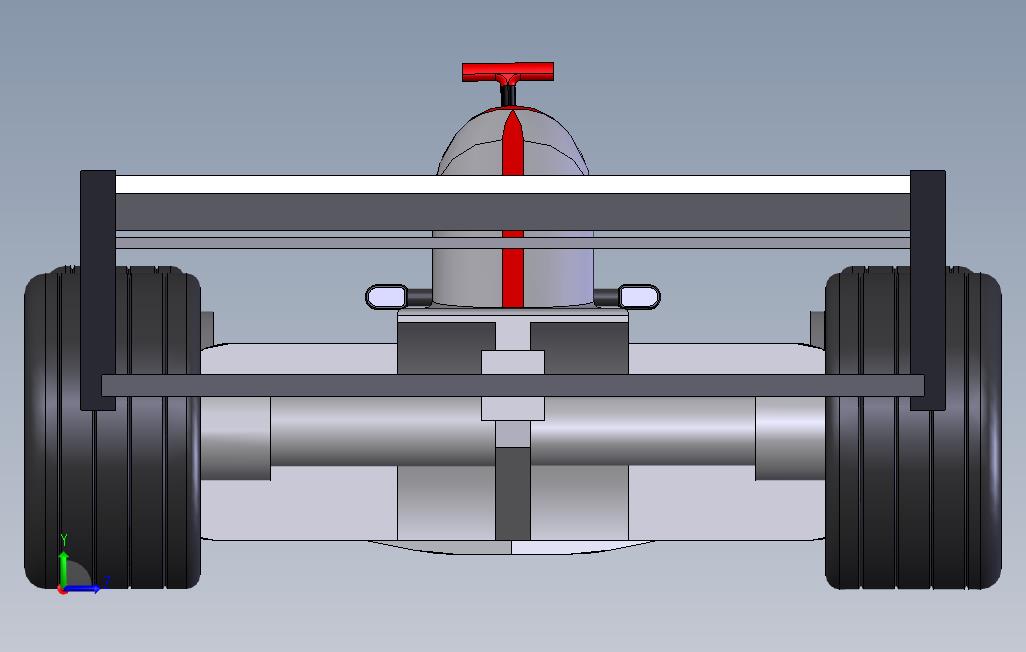 F1赛车3D模型 左侧视图