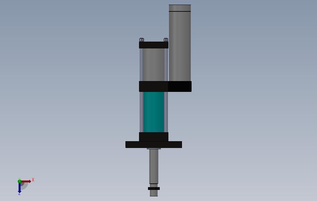 HPN-5T增压缸 俯视图