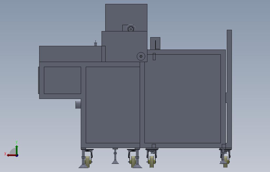 PCB磨板机收板机 背面视图