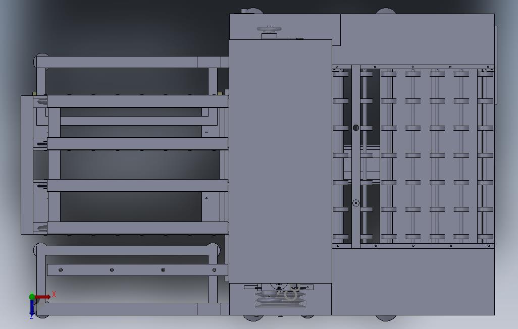 PCB磨板机收板机 俯视图