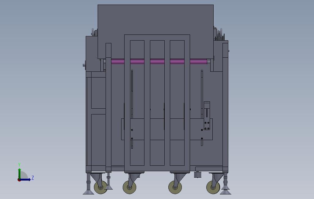 PCB磨板机收板机 左侧视图