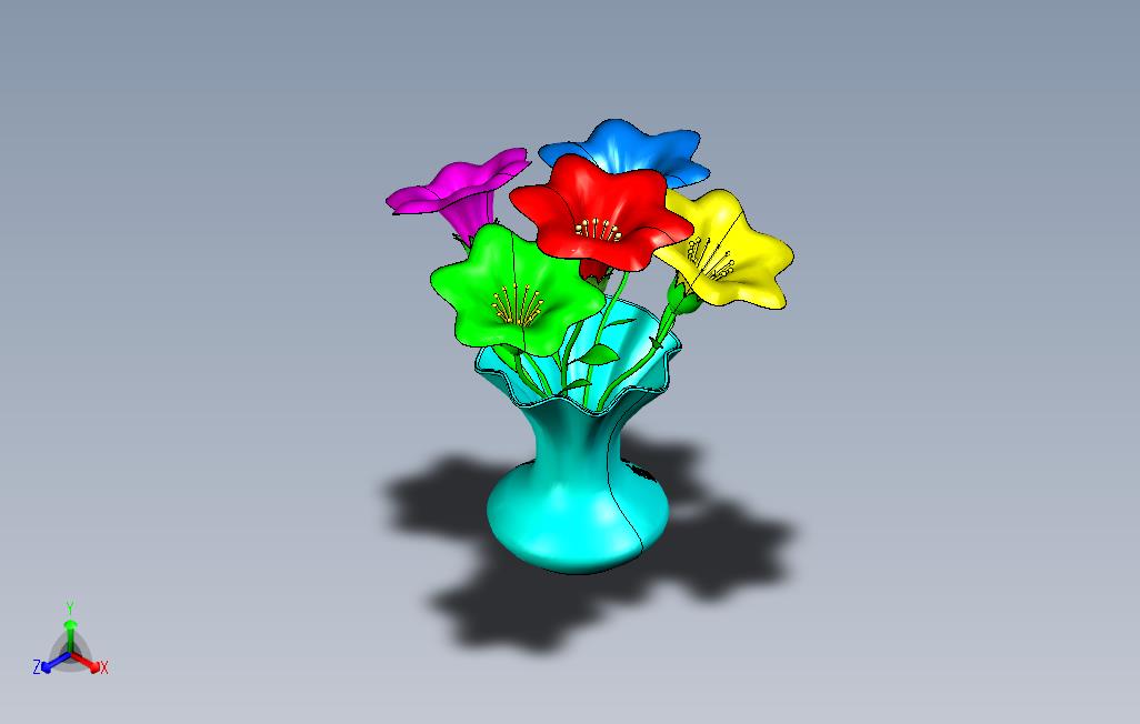 Pro_E绘制的花