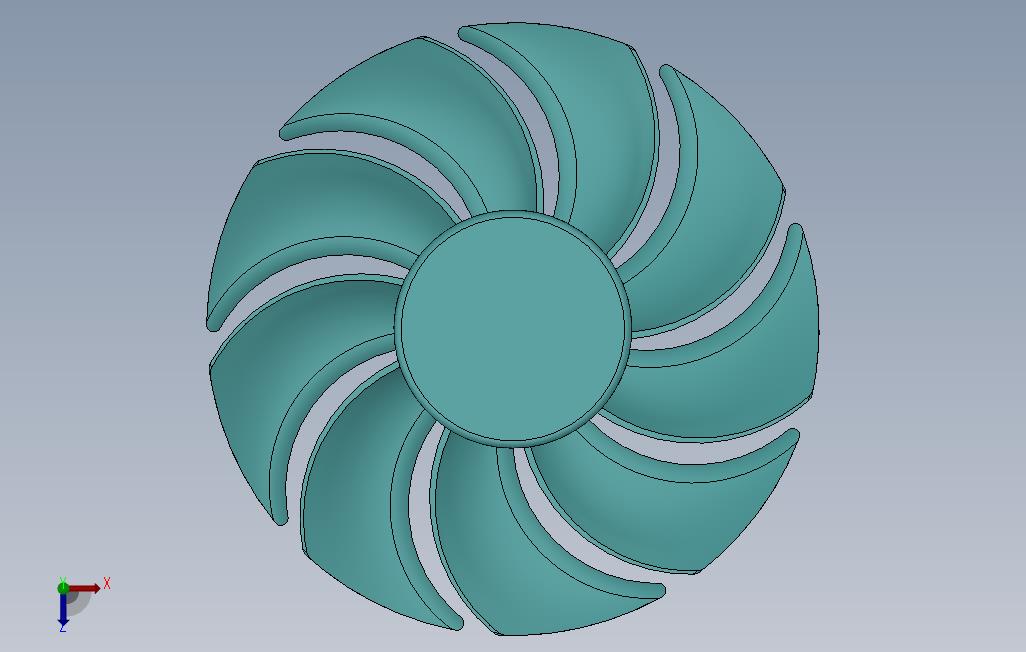 solidworks反九叶风力向上型