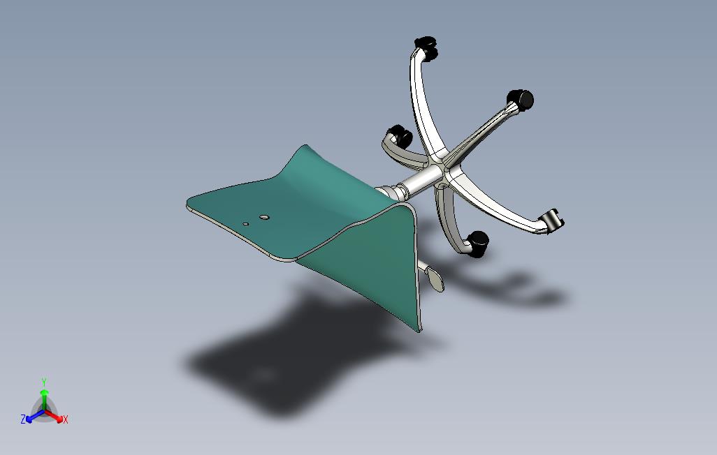 solidworks设计的移动式座椅