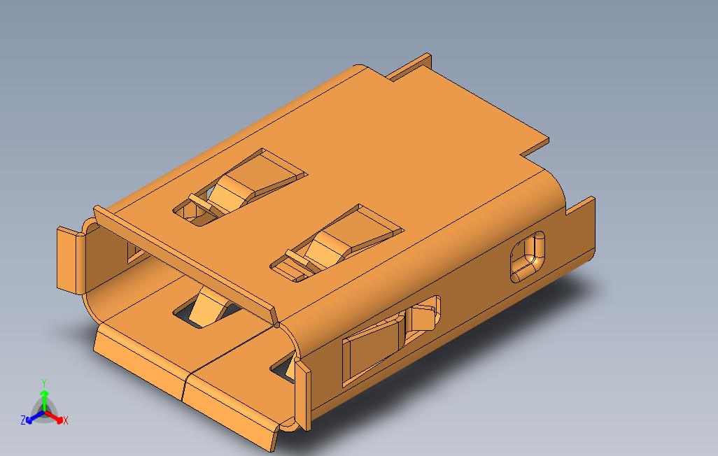 USB接口_SOLIDWORKS 2009_模型图纸免费下载 – 懒石网