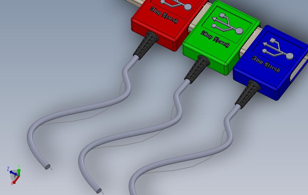 USB接线器_SOLIDWORKS 2013_模型图纸免费下载 – 懒石网