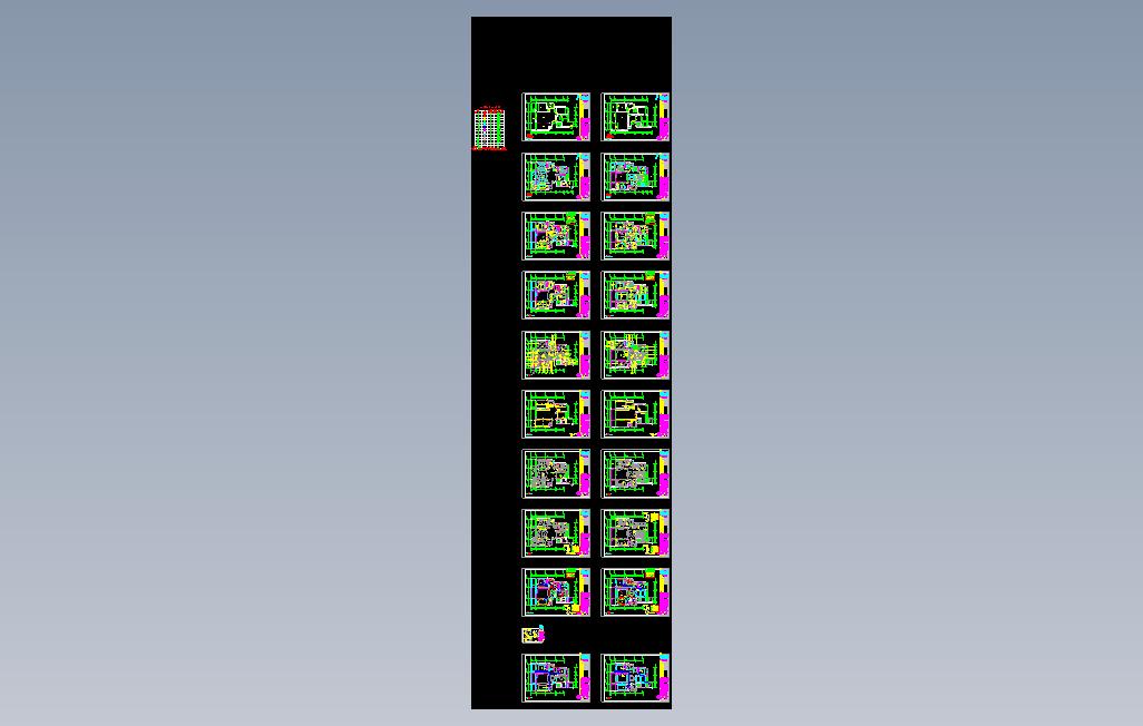 一套示范单位（施工图及效果图）的CAD图