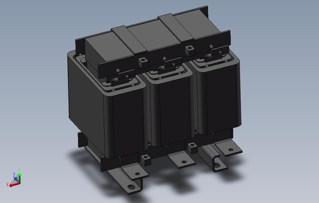 三相电抗器65A-48mH_SOLIDWORKS 2012_模型图纸免费下载 – 懒石网