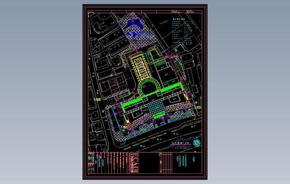上海高等法院CAD施工图纸