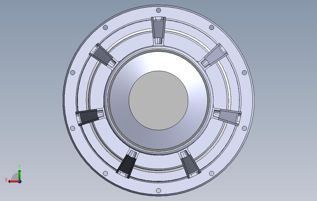低音扩音器 背面视图