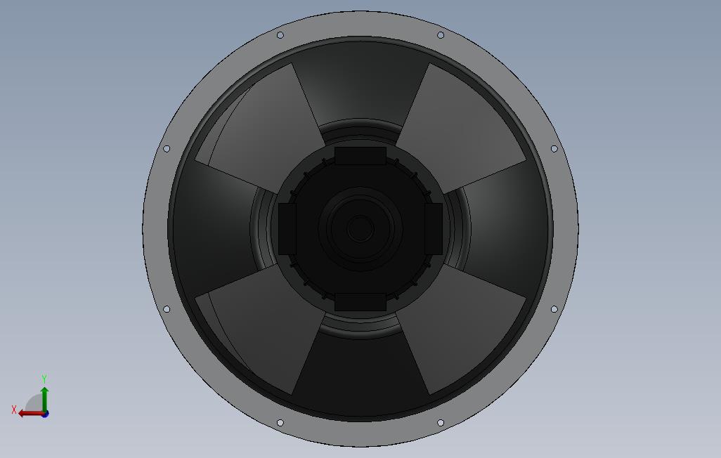 低音用扩音器 背面视图