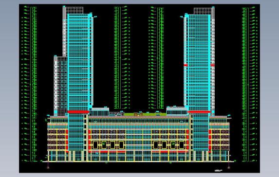 南京国际商城CAD建筑施工图纸