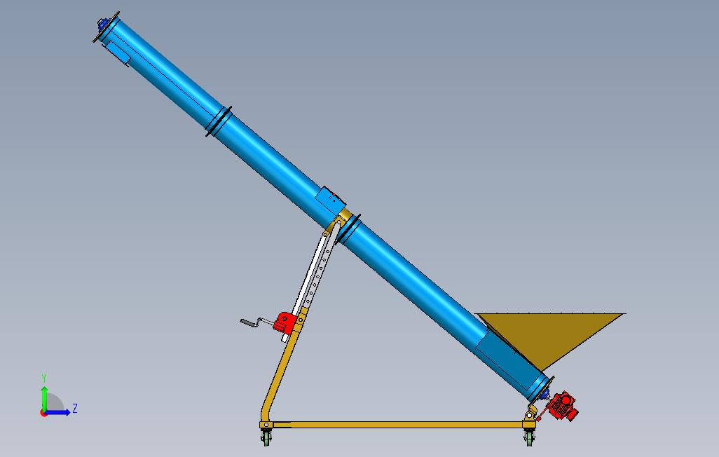 啤酒厂输送机 左侧视图