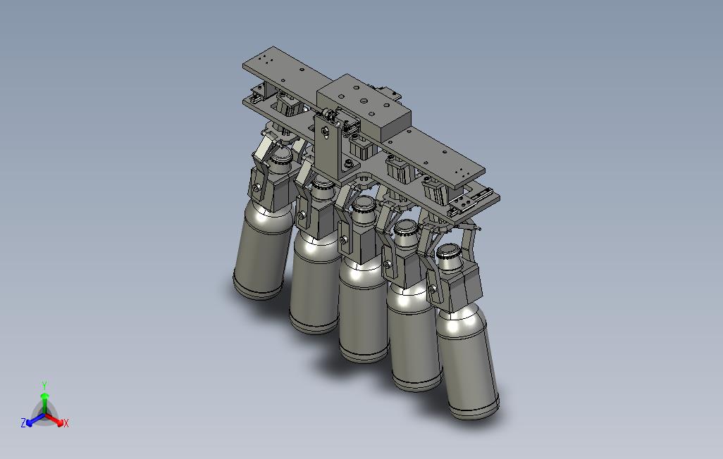 啤酒瓶搬运机器人手爪设计
