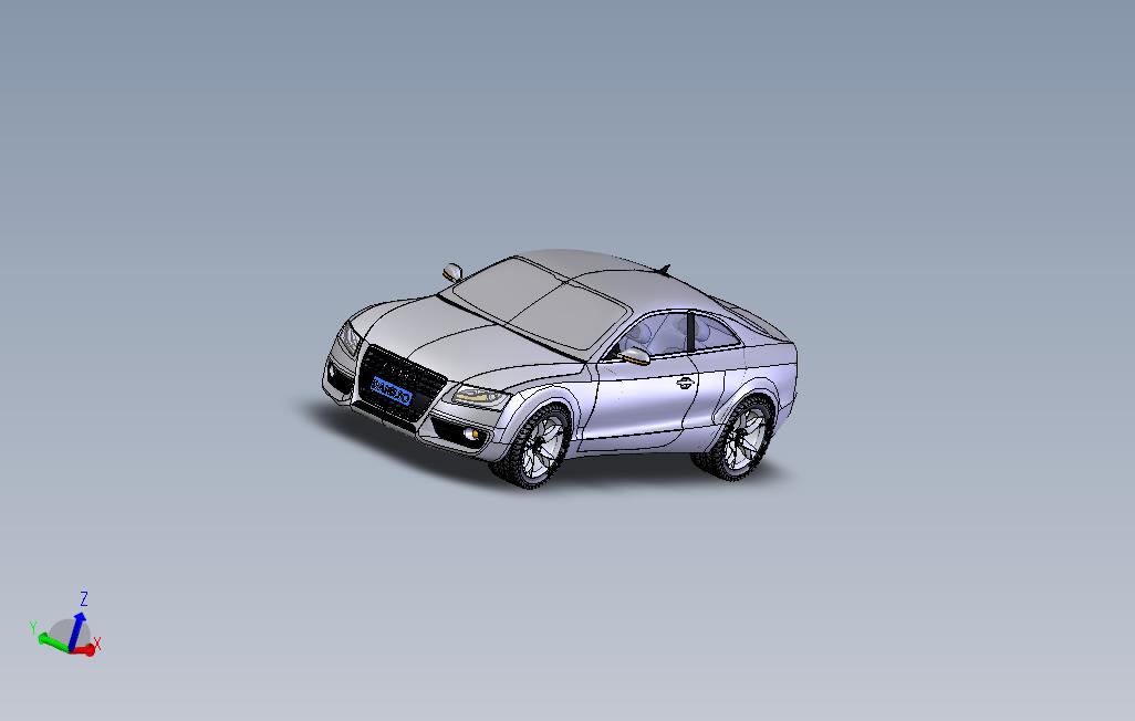 奥迪A5双门轿跑SolidWorks模型214版