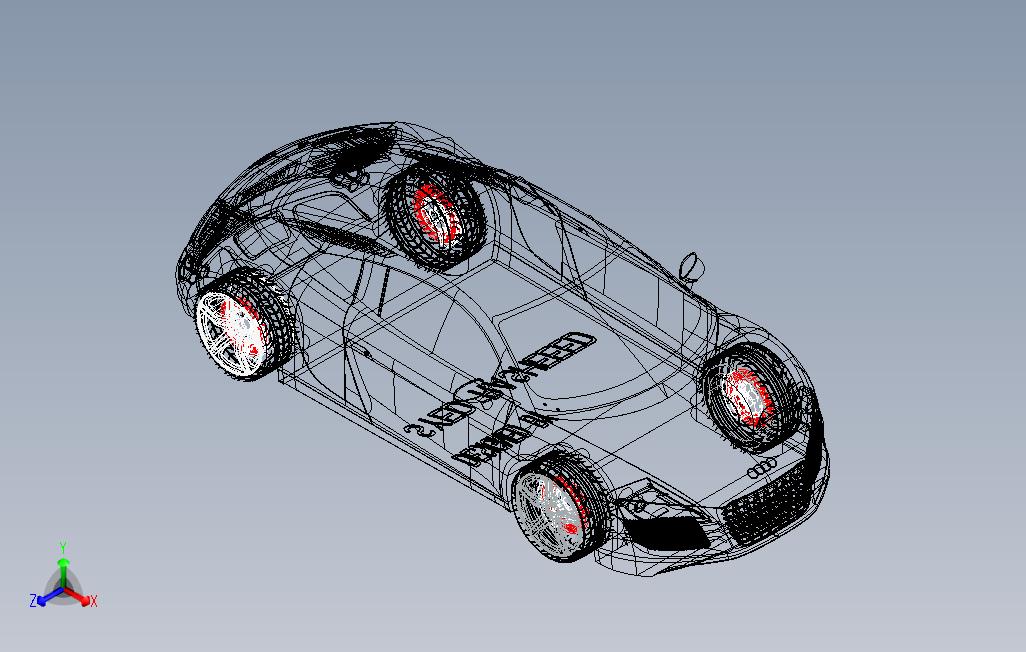 奥迪轿跑3D模型