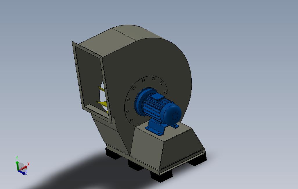 工业鼓风机设备模型