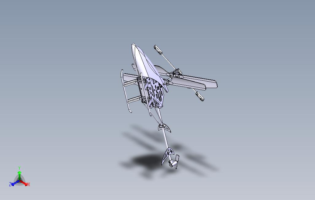 CGPDesignAcademy玩具直升飞机3D图纸-CATpart、STP格式