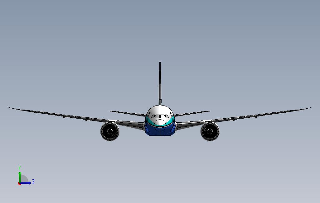 boeing-787波音飞机模型3D图纸SolidWorks、STEP格式