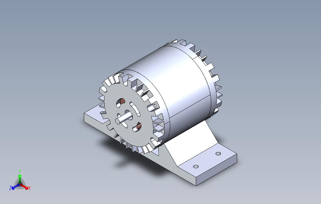 EV电机3D模型图纸