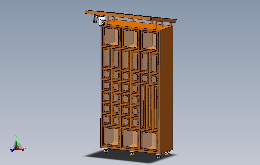 快递储存柜3D模型
