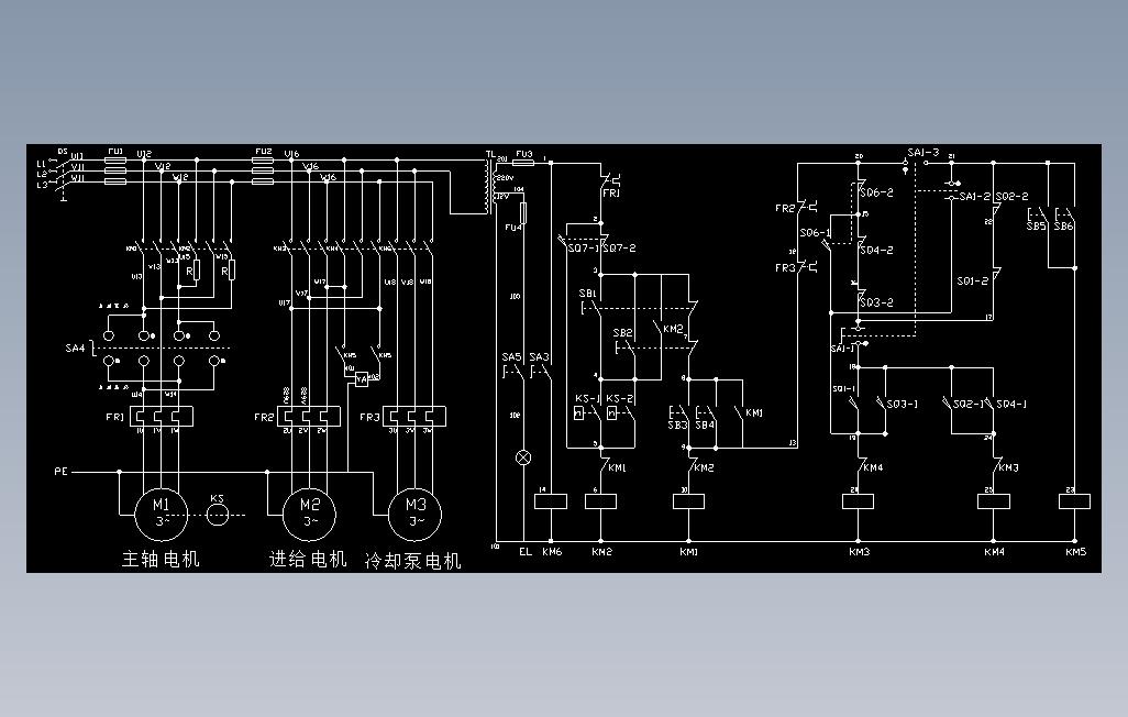 X62W铣床电气原理图