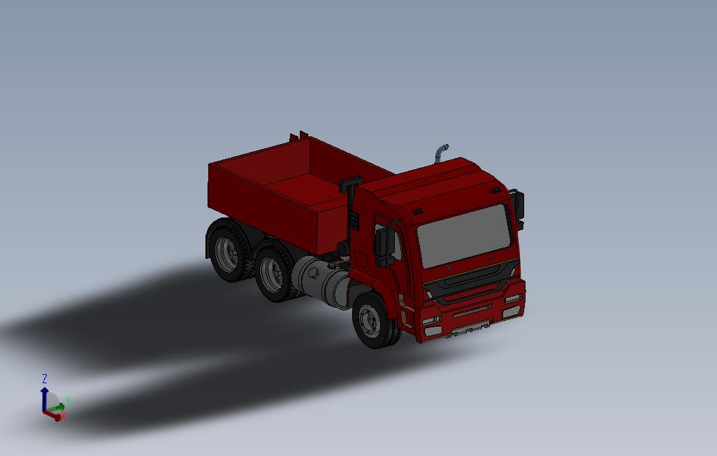重型卡车三维设计模型
