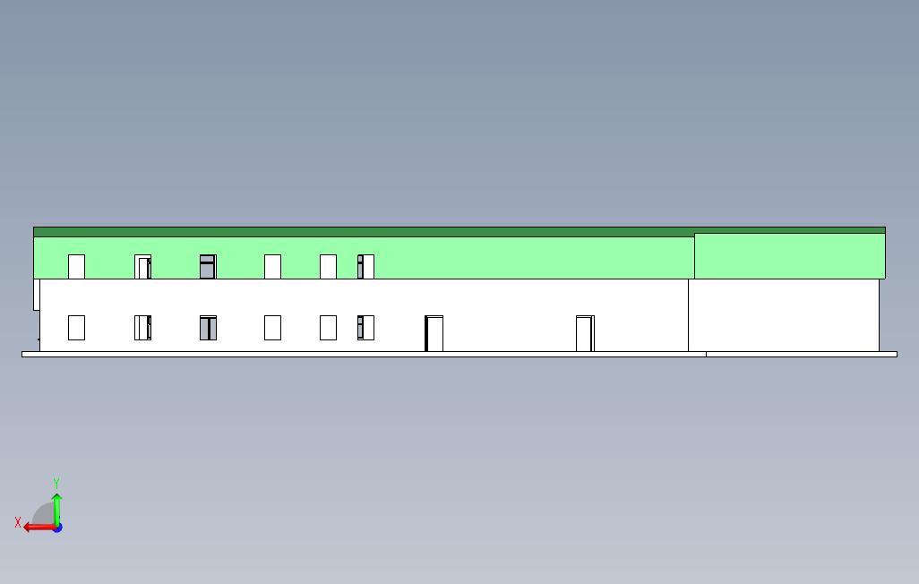 建筑设计 背面视图