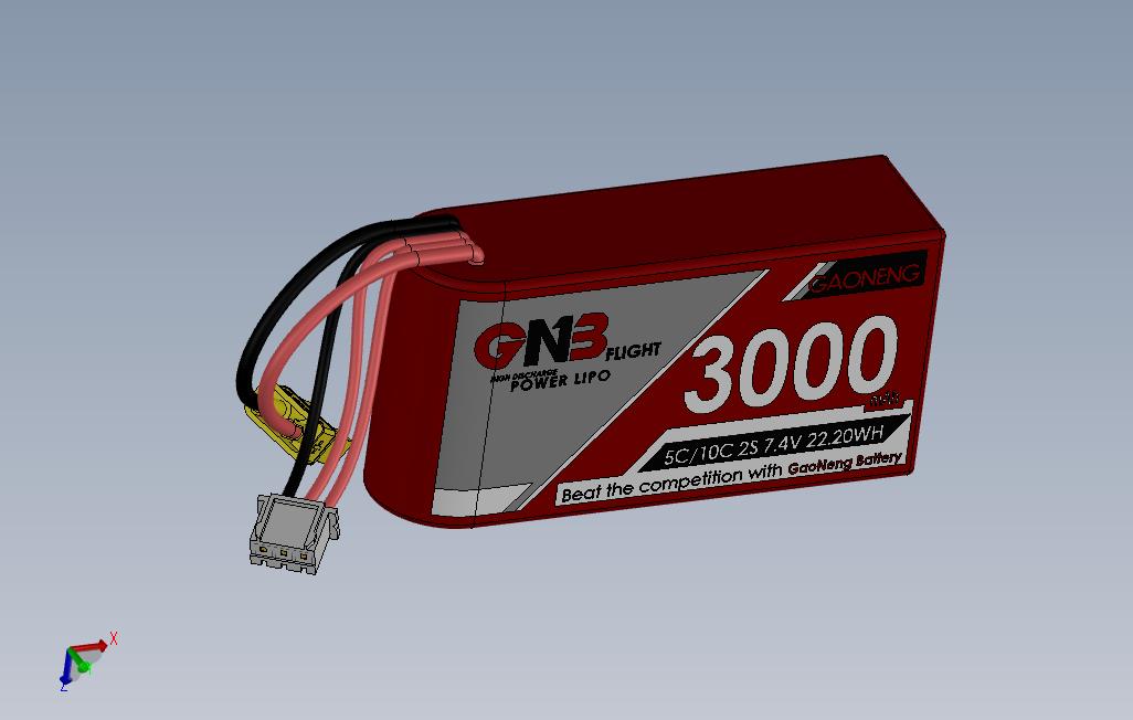 高能LiPo电池2S3000mAh