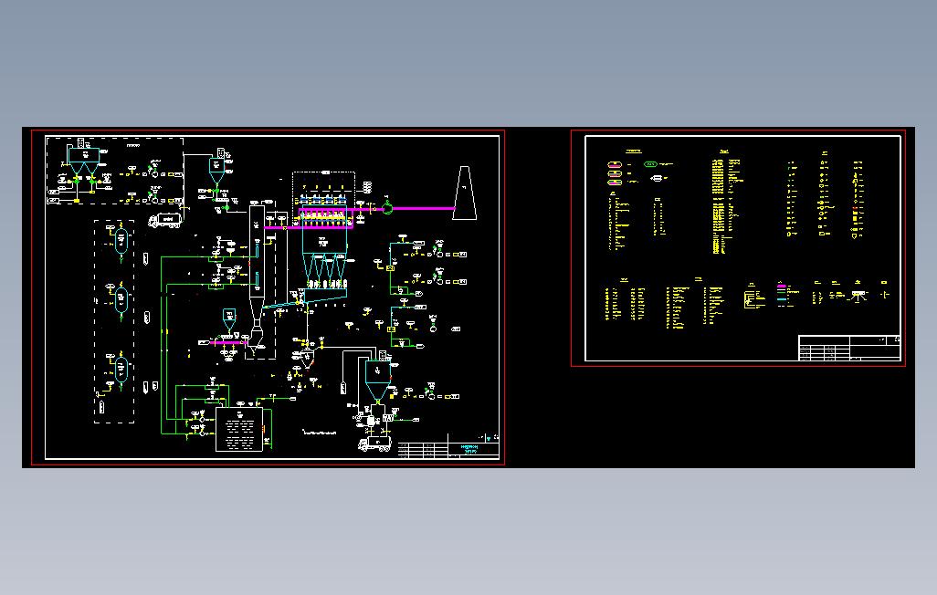 详细半干法脱硫PID图_AutoCAD_模型图纸免费下载 – 懒石网