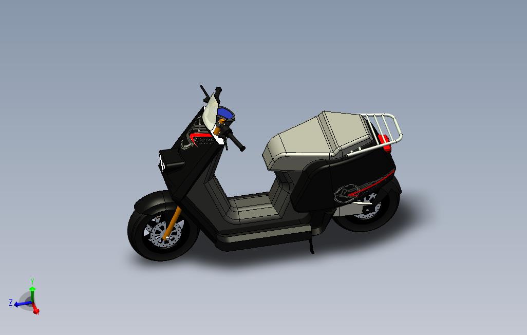 滑板车摩托车（简单3D）