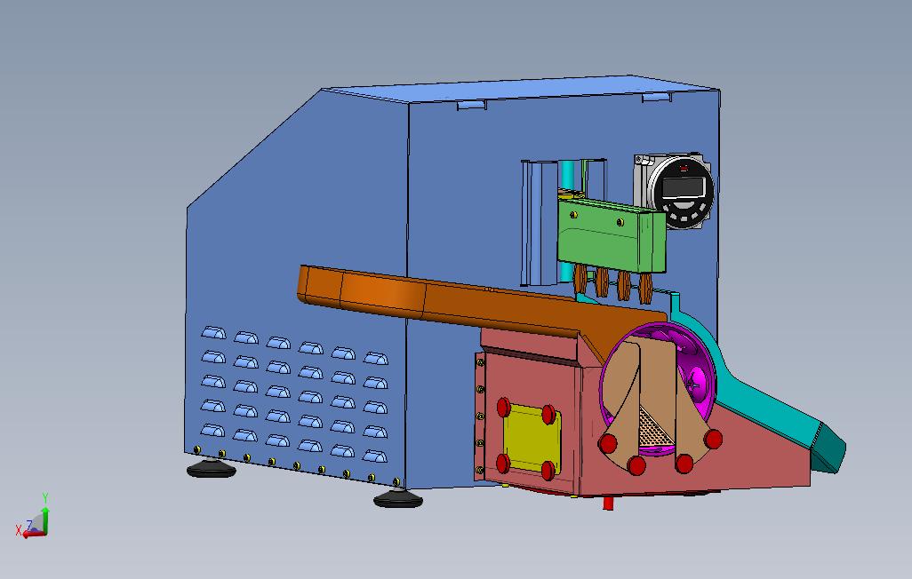 自动切菜机sw18_SOLIDWORKS 2018_模型图纸免费下载 – 懒石网