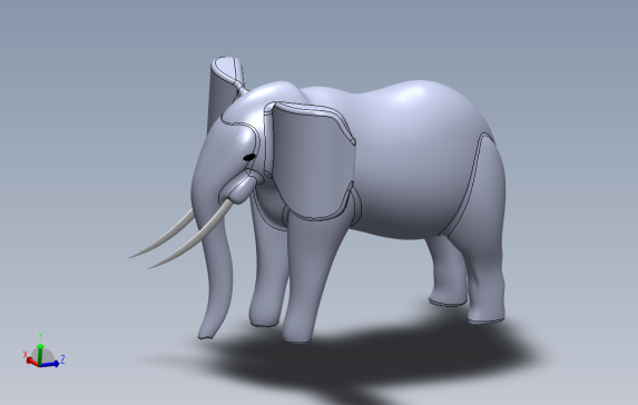 大象3d模型SérgioCADCAM