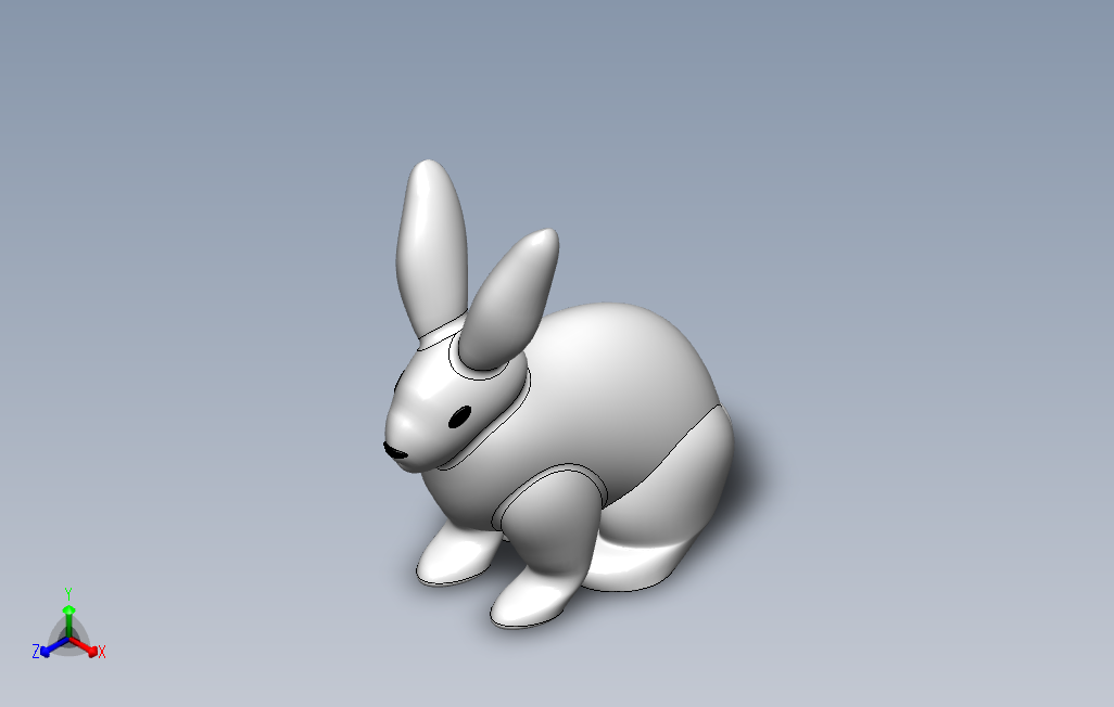 兔子3D模型SéRGIOCADCAM