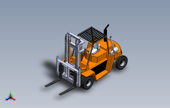 SolidWorks叉车