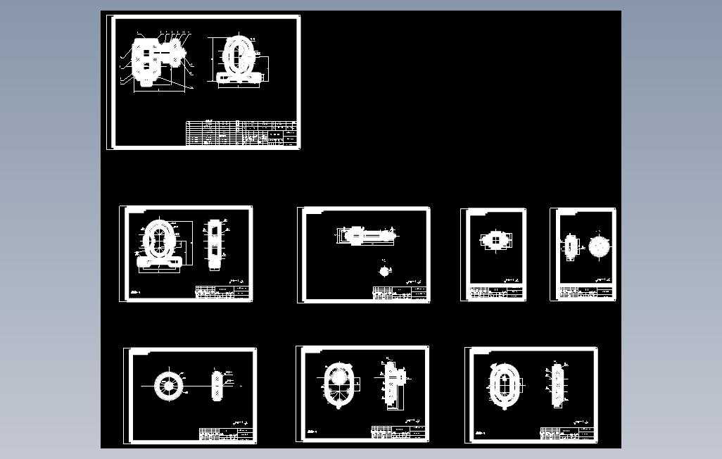 齿轮油泵全套cad