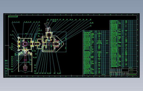 变桨及传动改向装置CAD