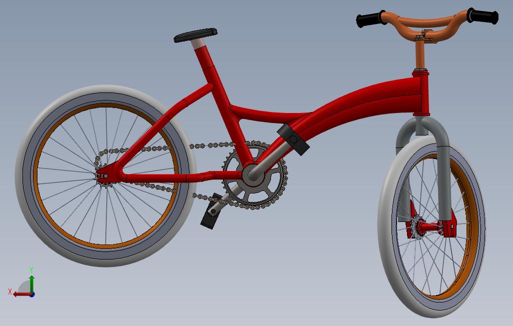 bicycle 背面视图