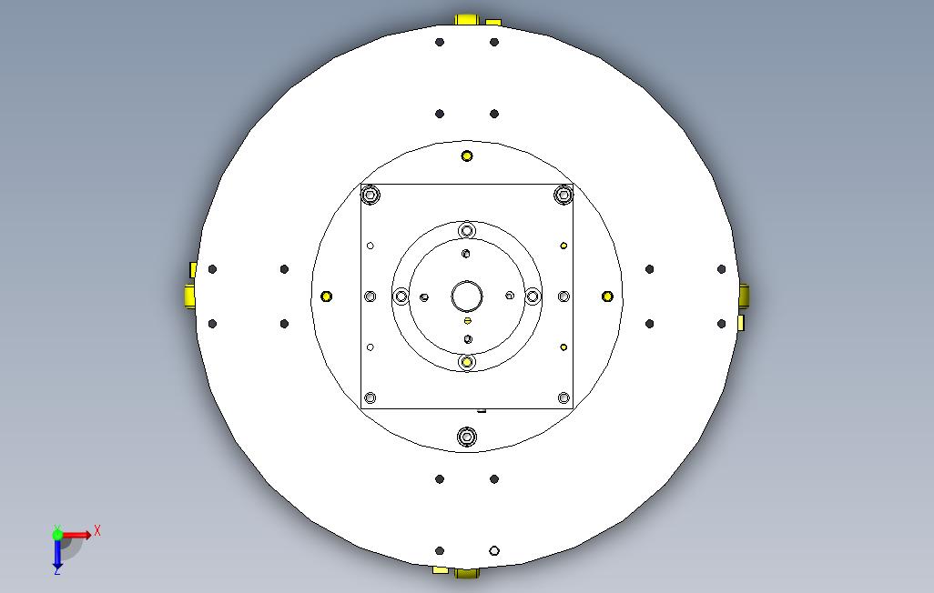 N611--轻量储料器转台 俯视图